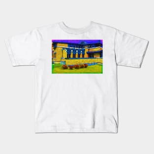 The Blue Geometric Shapes Kids T-Shirt